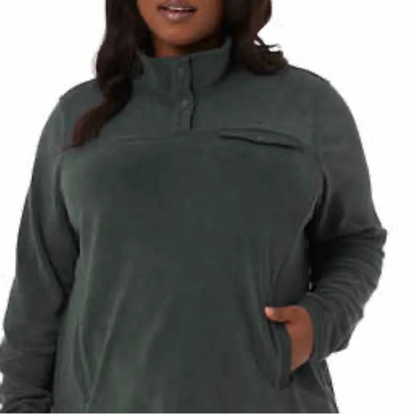 32 Degrees Ladies' Snap Fleece Pullover XXL - Picture 1 of 10